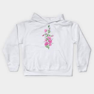 a bouquet of sweet pea flowers Kids Hoodie